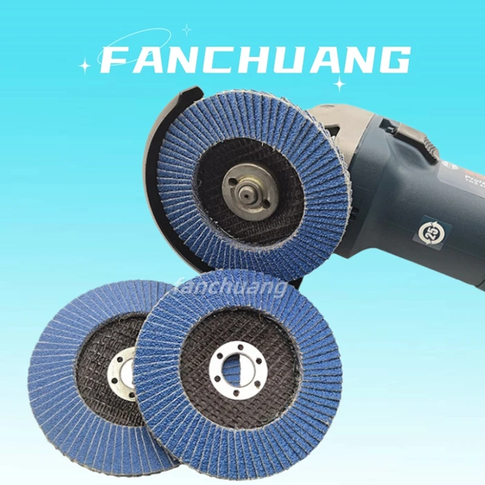 4-1/2 Inch 115mm Blue Abrasive Flap Wheel Zirconia Alumina Flap Disc