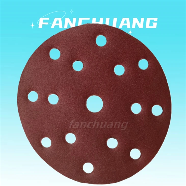 6 Inch 150mm Ceramic Alumina Abrasive Disc Hook And Loop Round Sandpaper Disc