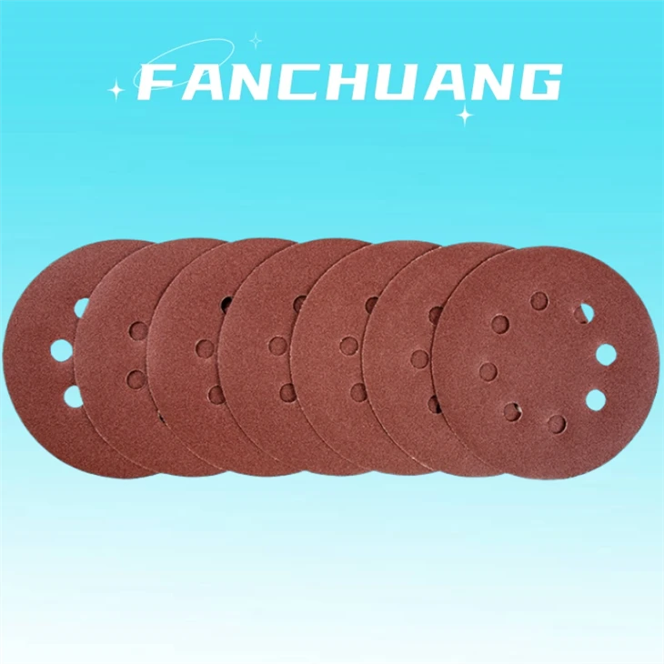 Hook And Loop Abrasive Sanding Disc For Polishing Wood,8 Holes