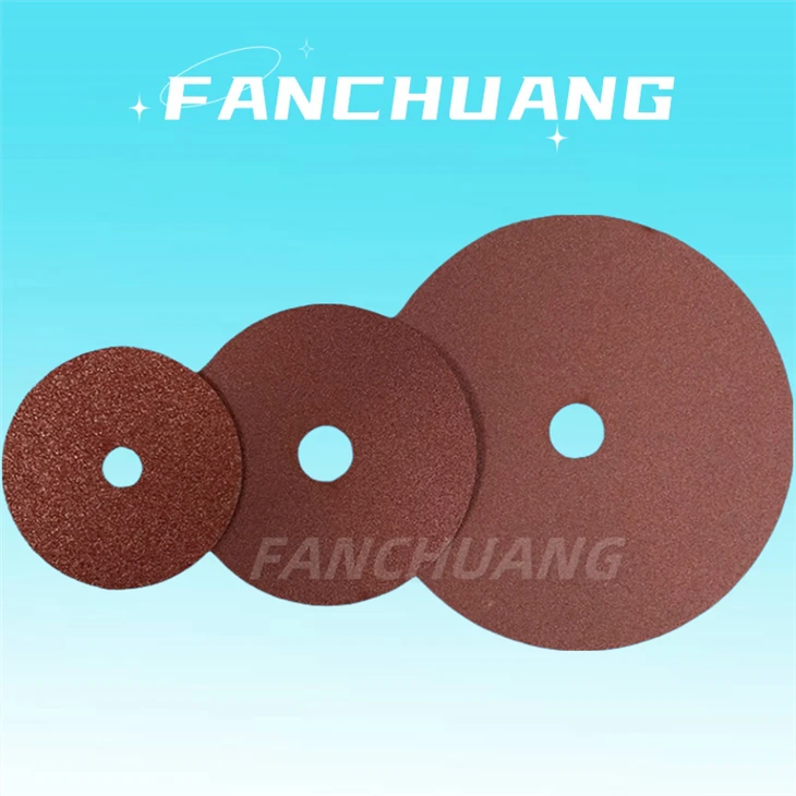 4 Inch Sanding Discs Aluminum Oxide Resin Fiber Grinding Disc With Center Hole