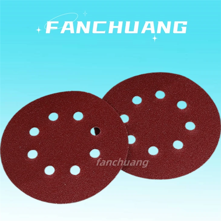 Self Adhesive Sandpaper Wet Sanding Discs 5 Inch 125mm 8Holes