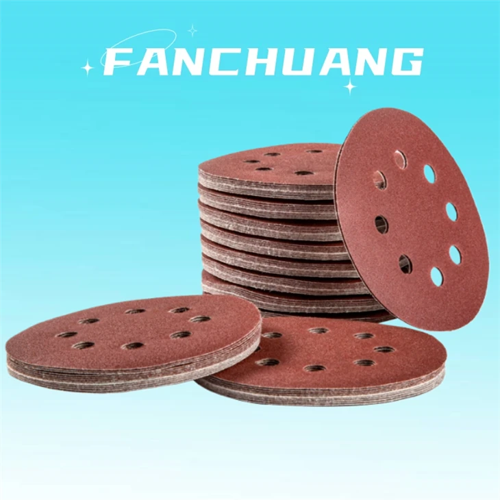 Hook And Loop Abrasive Sanding Disc For Polishing Wood,8 Holes