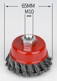 65mmTwisted Wire Wheel Cup Brush for Angle Grinder 65mmTwisted Wire Wheel Cup Brush for Angle Grinder